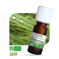 Palmarosa, huile essentielle bio, flacon de 10 ml